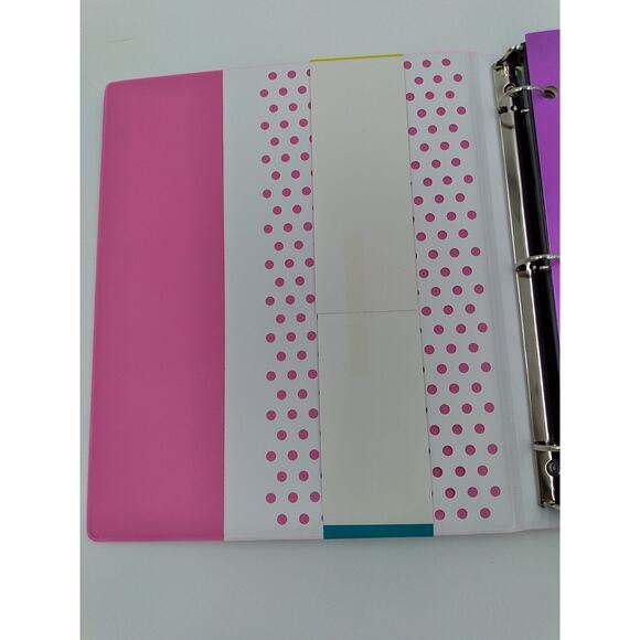 Mead Original Trapper Keeper 1" Binder Retro Portfolio Vintage Style Sunset, PNK - Picture 3 of 6